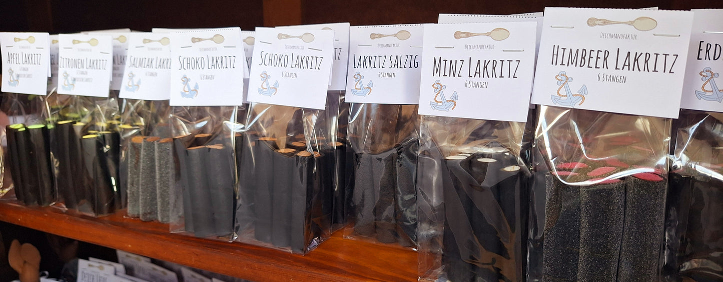Skandinavische Lakritzstangen 6 Stangen purer Genuss!